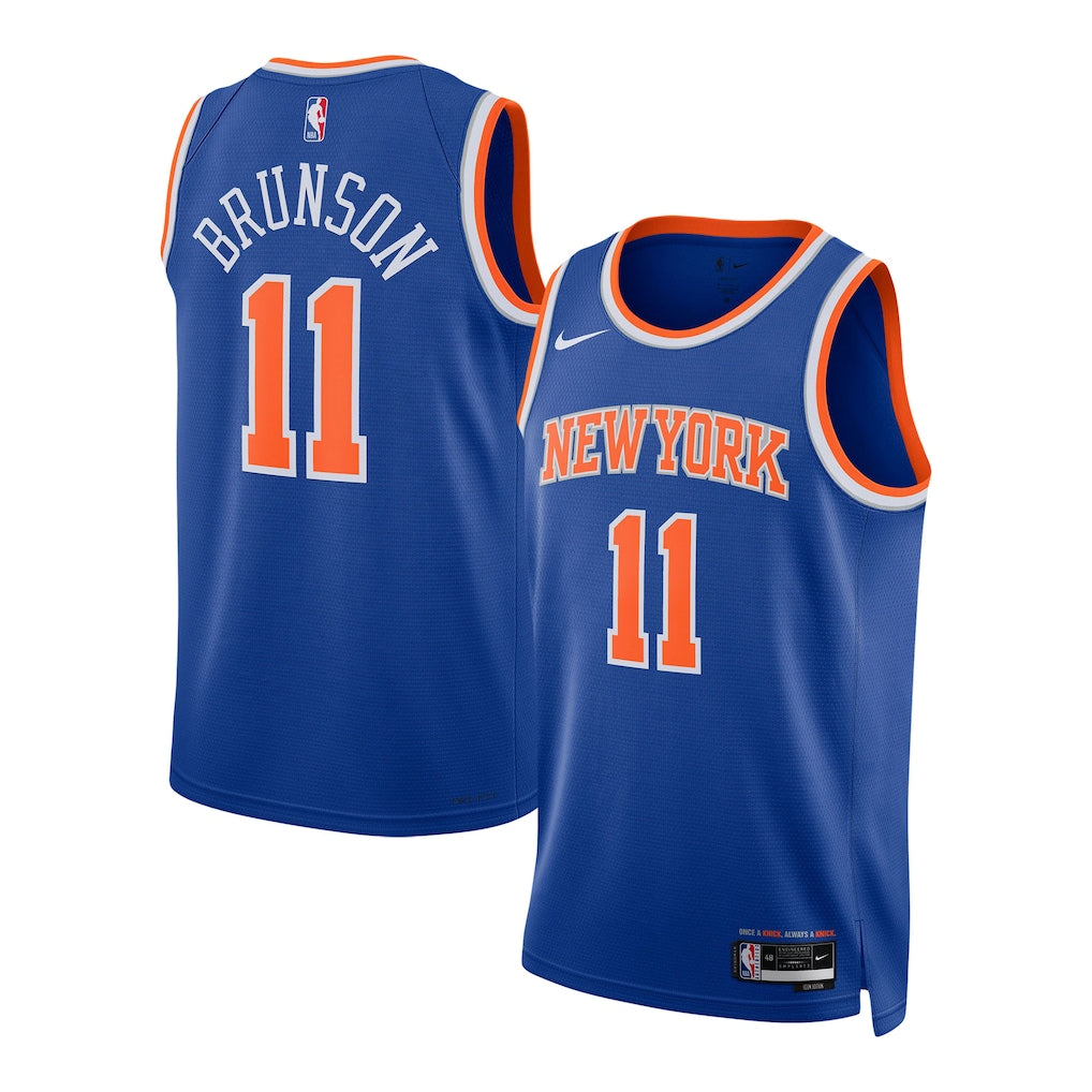 Unisex New York Knicks Nike Blue Swingman Jersey - Icon Edition